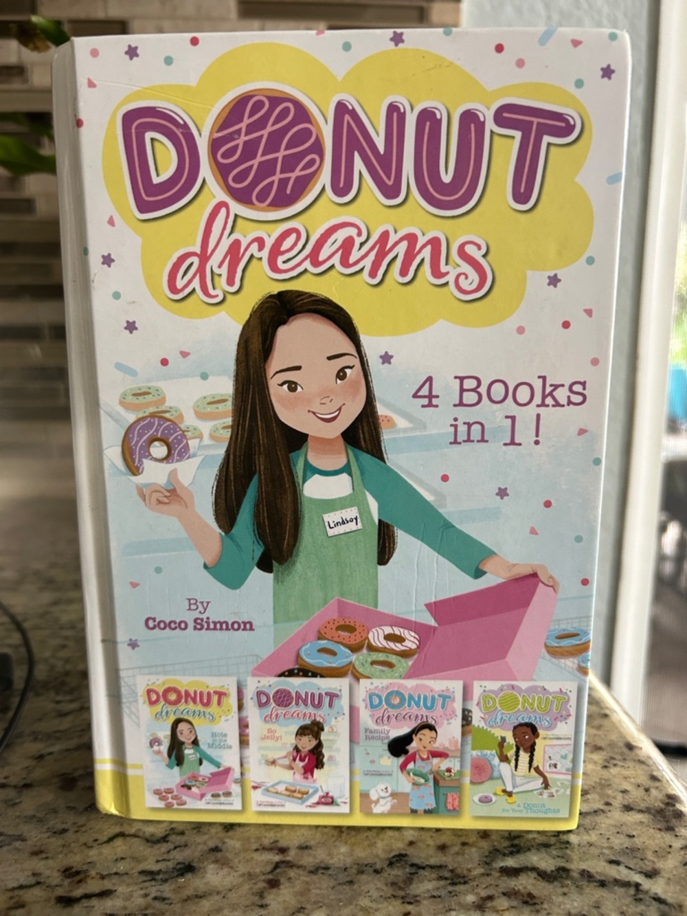 Donut Dreams 4-Book Collection by Coco Simon - Pink, Yellow, Teal